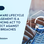 blog title card reading Software Lifecycle Management Is a Balancing Act to Protect Against Data Breaches