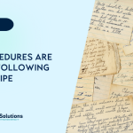 blog title card that says Procedures are like following a recipe